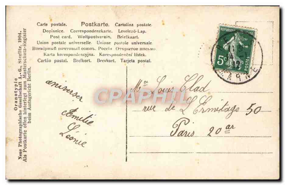 CPA Fantaisie Femme Plage  — Rückseite