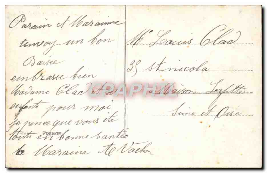 CPA Fantaisie Enfants — Verso