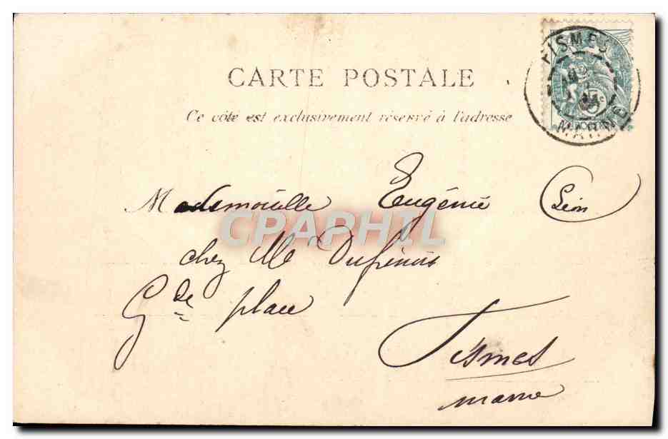 CPA Fantaisie Enfant Pretre Violon Musique — Verso