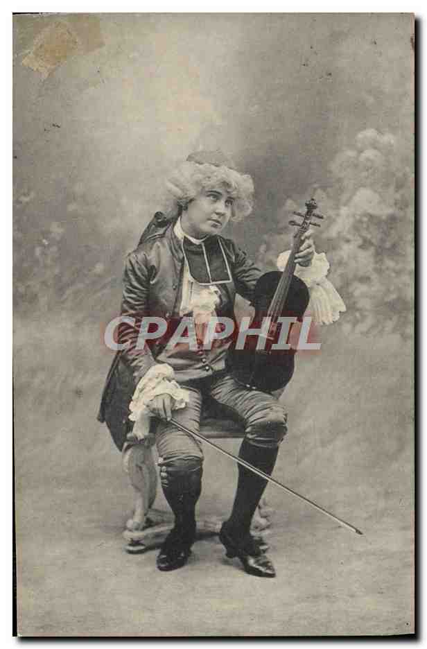CPA Fantaisie Enfant Pretre Violon Musique