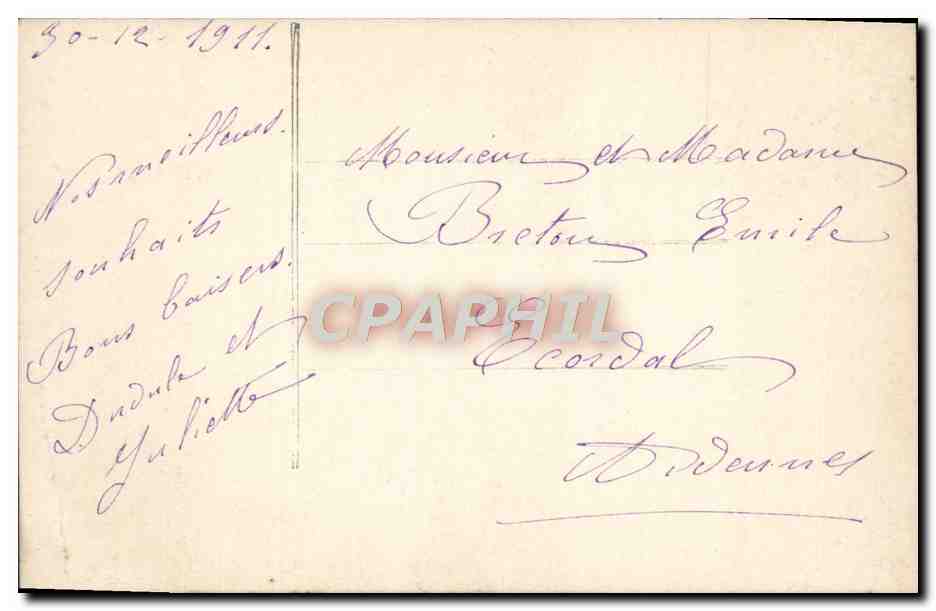CPA Fantaisie Femme — Rückseite