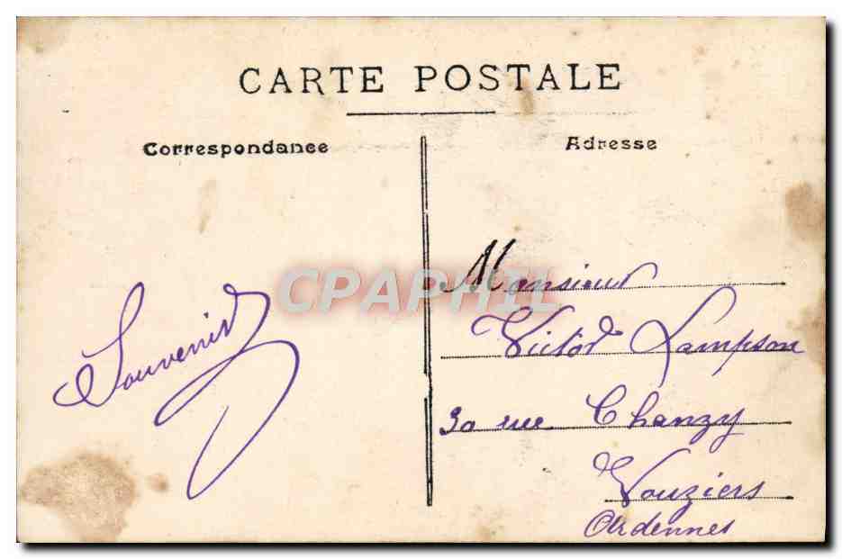 CPA Fantaisie Enfant — Verso