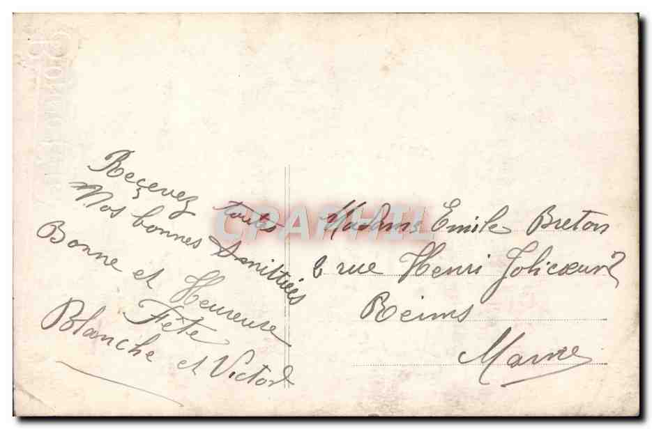 CPA Fantaisie Femme — Verso