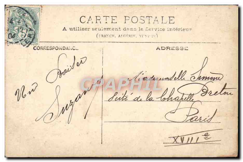 CPA Fantaisie Enfant — Verso
