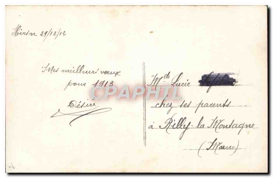 Homme en costume — avec bouquet de roses — éditeur May n°116 — Back