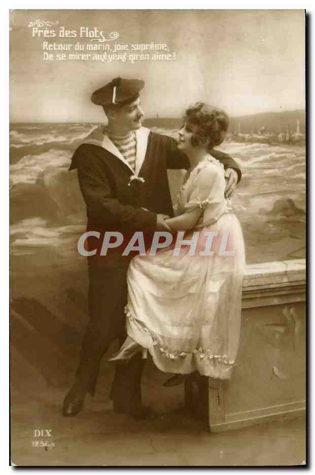 CPA Fantaisie Femme Marin