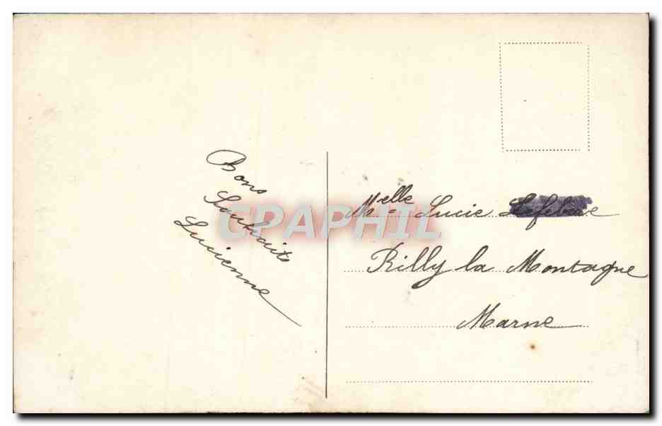 CPA Fantaisie Femme — Verso