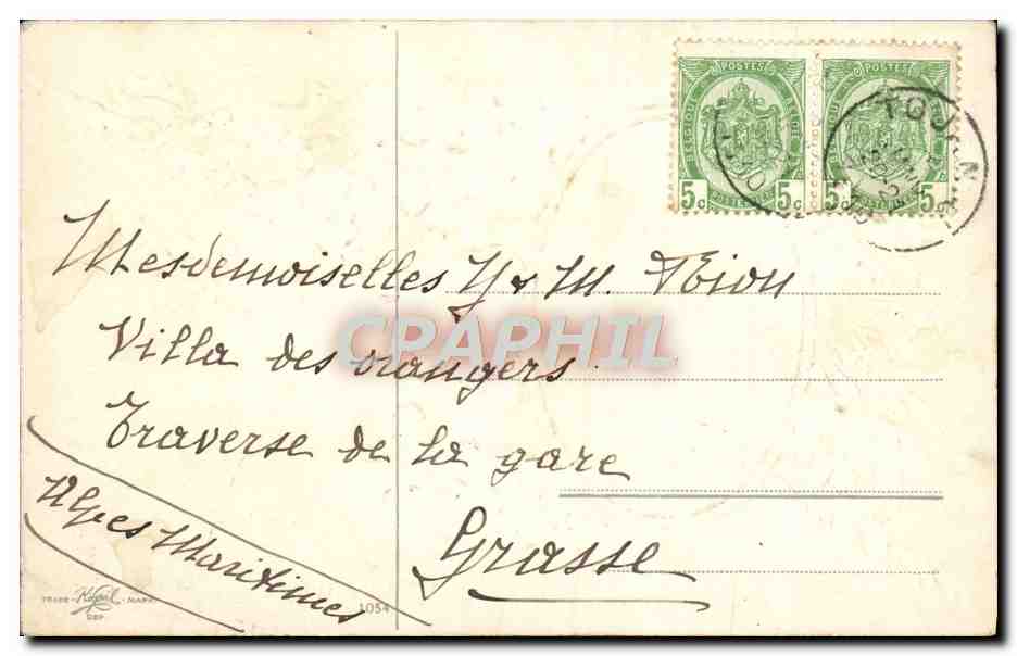 CPA Fantaisie Bonne annee — Rückseite
