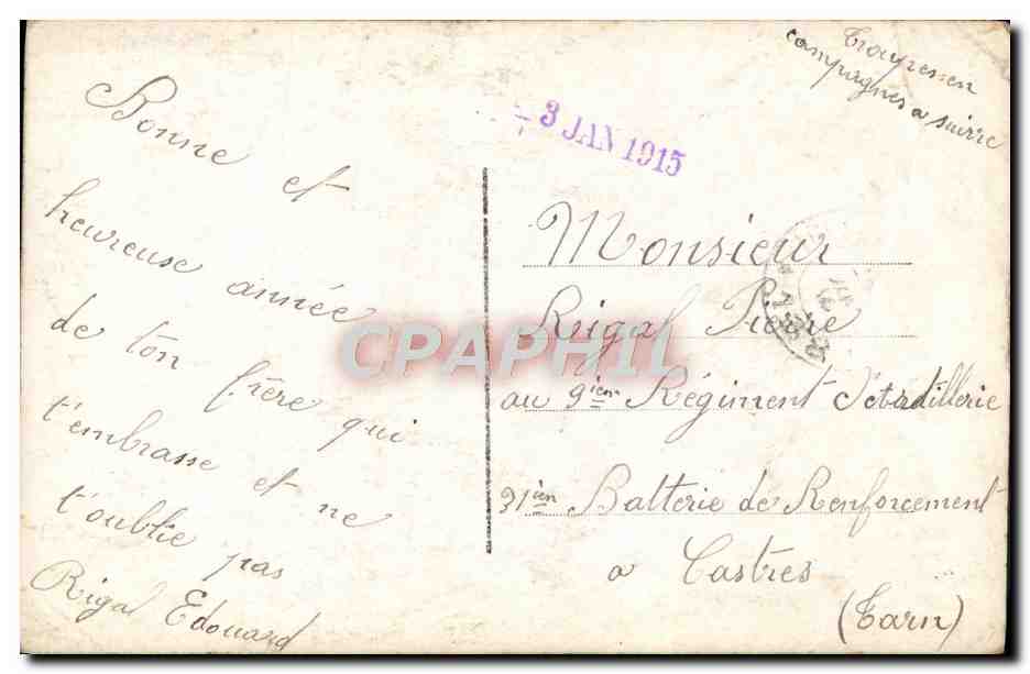 CPA Fantaisie Femme — Verso