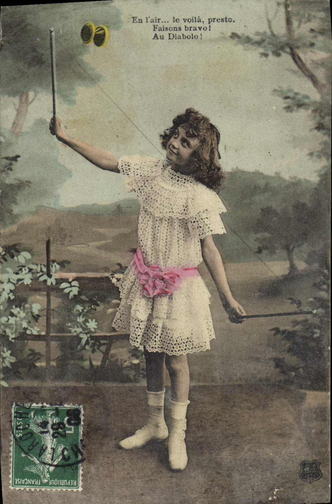 CPA Fantaisie Enfant Diabolo