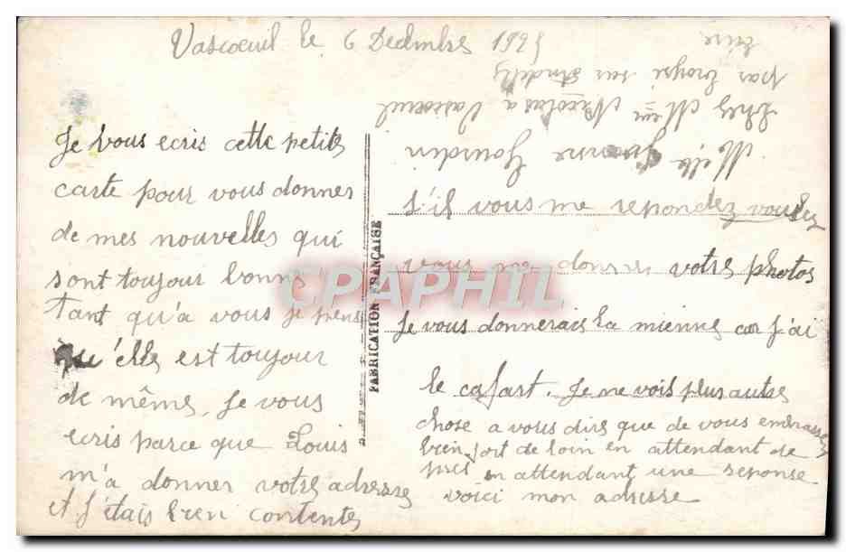 Femme en chapeau brodé — éditeur anonyme, n° 2845 — Achterkant