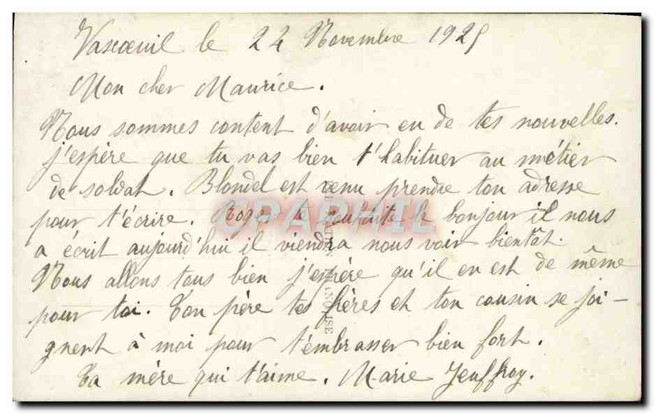 CPA Fantaisie Femme — Back