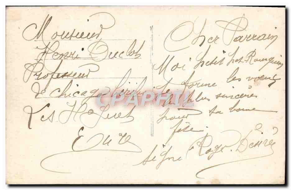 CPA Fantaisie Enfant — Rückseite