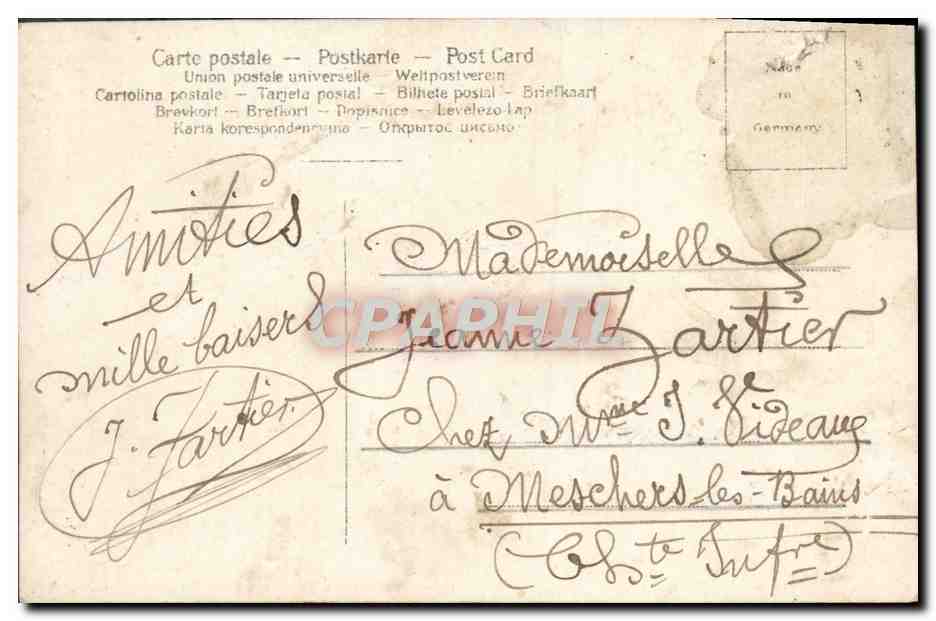 CPA Fantaisie Enfant Poupee — Rückseite