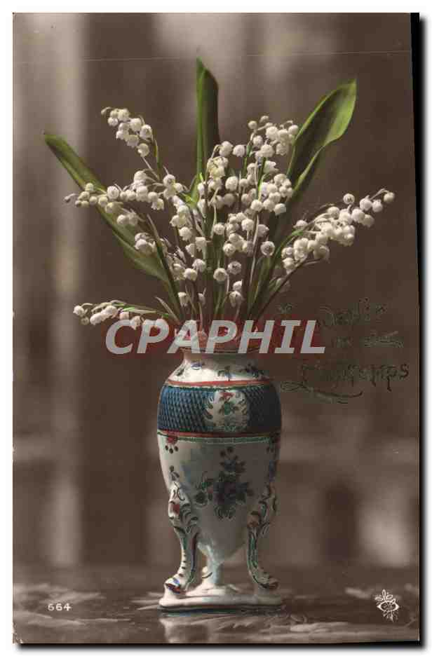 CPA Fantaisie Fleurs Muguet