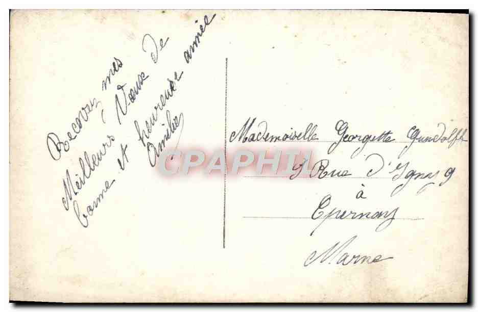 CPA Fantaisie Femme — Rückseite
