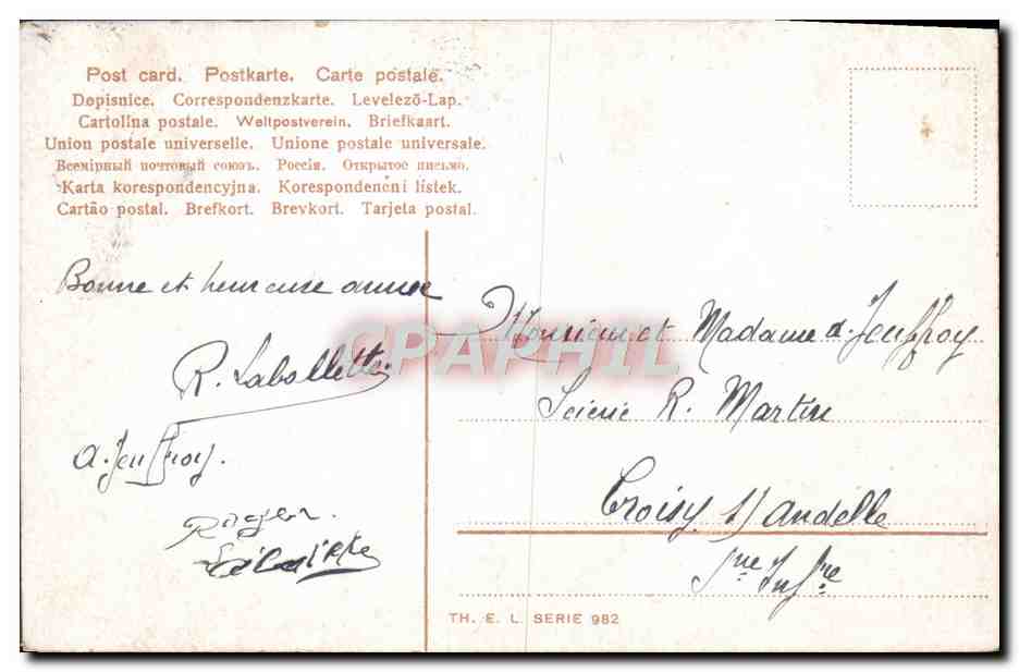 CPA Fantaisie Enfants — Verso