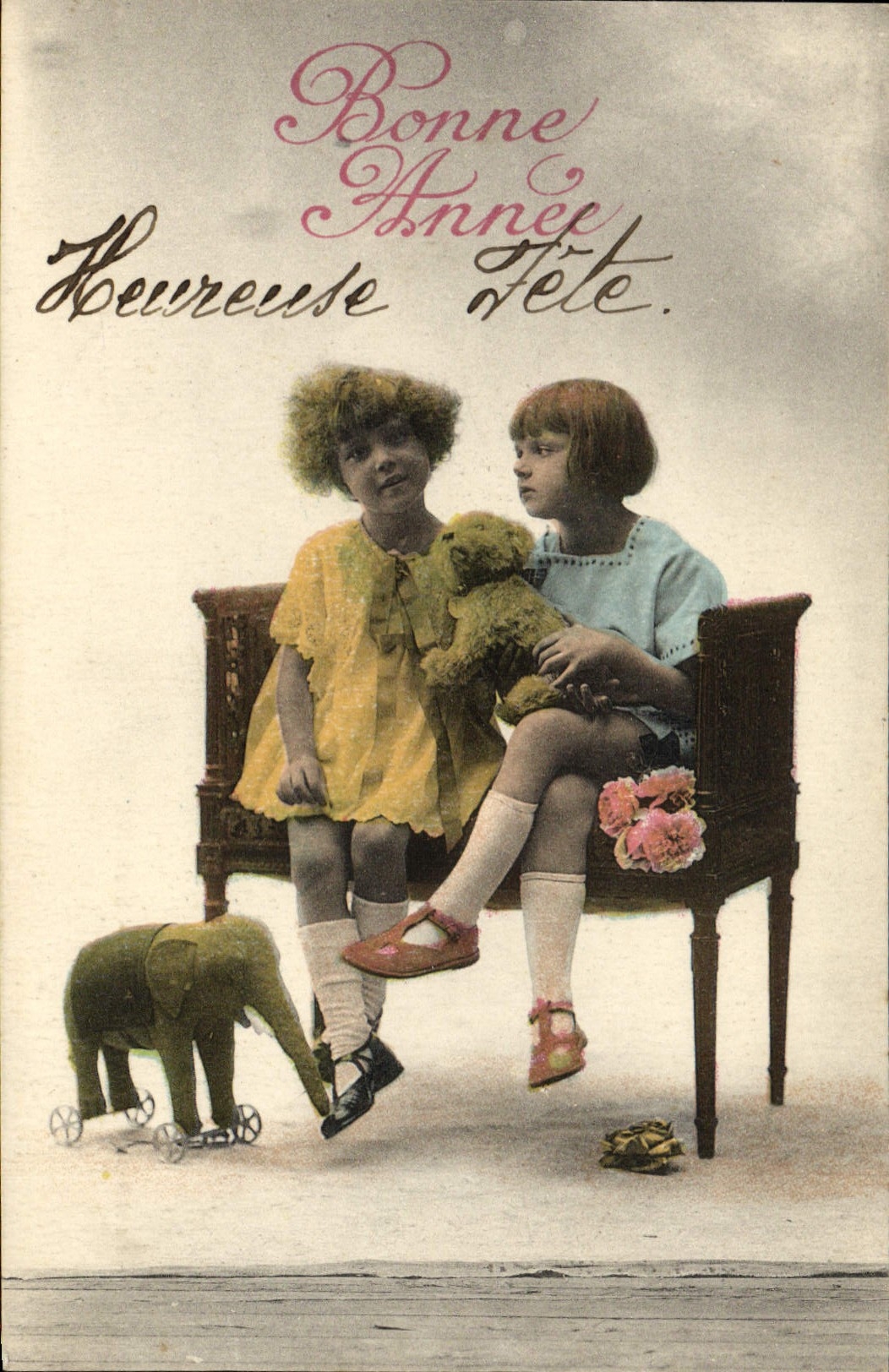 CPA Fantaisie Enfants Elephant 