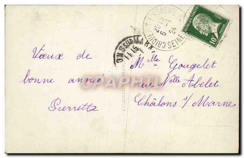 CPA Fantaisie Enfant — Verso