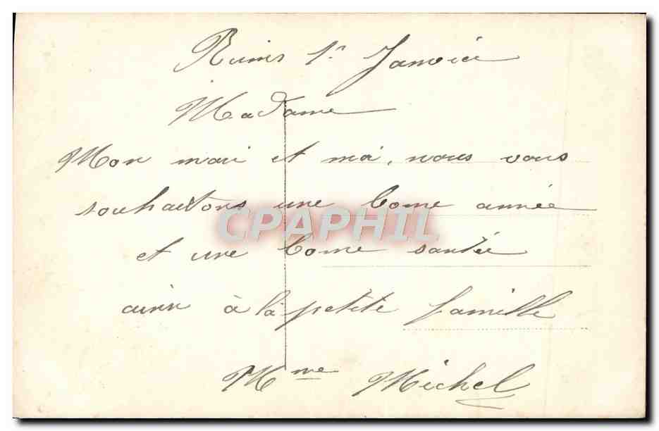 CPA Fantaisie Femme — Verso