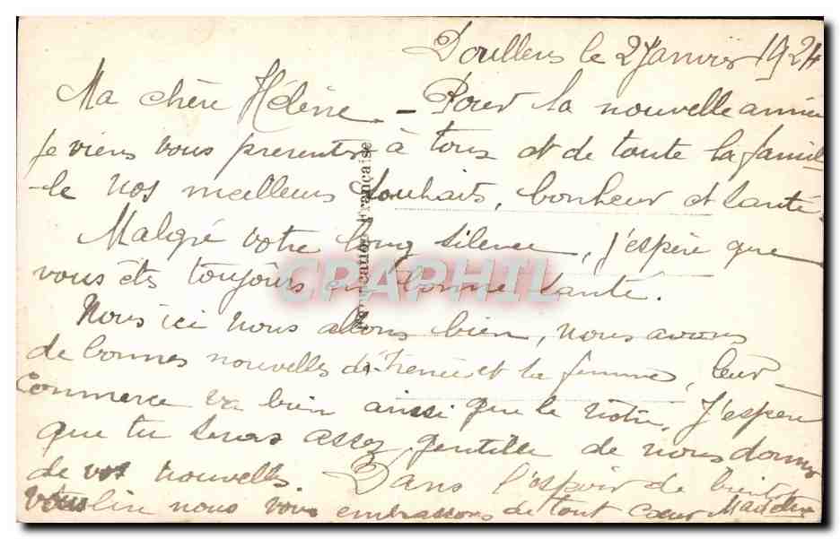 CPA Fantaisie Femme — Rückseite