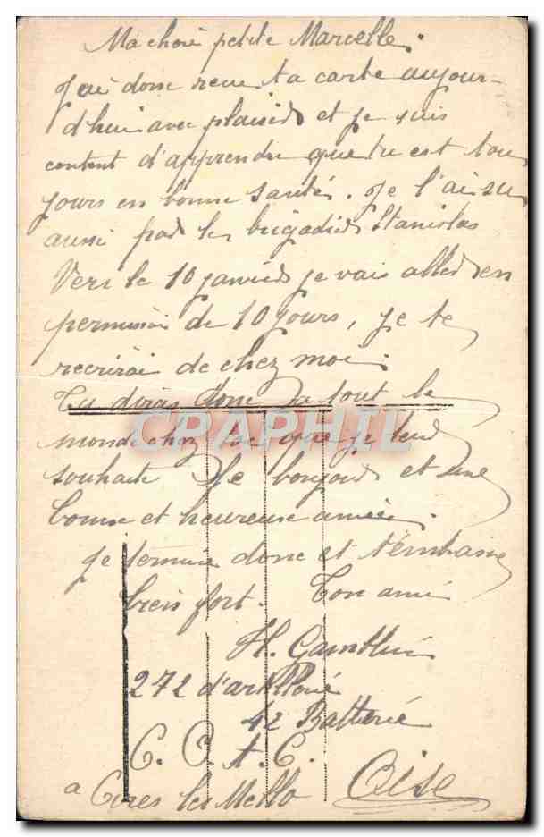 CPA Fantaisie Femme  — Rückseite