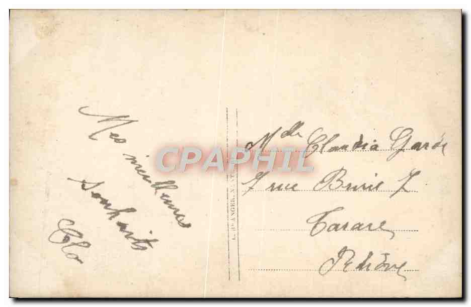 CPA Fantaisie Femme — Rückseite