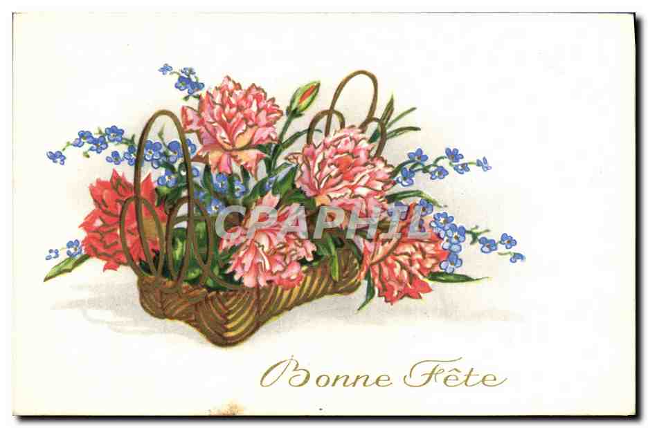 CPA Fantaisie Fleurs