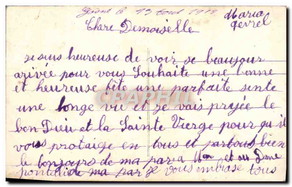 CPA Fantaisie Enfant — Verso
