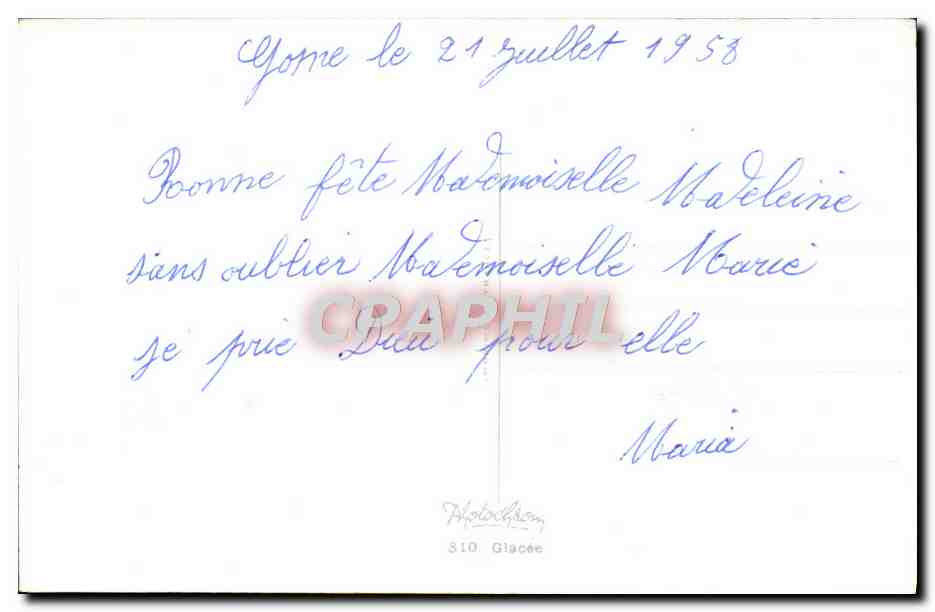 CPA Fantaisie Fleurs — Back