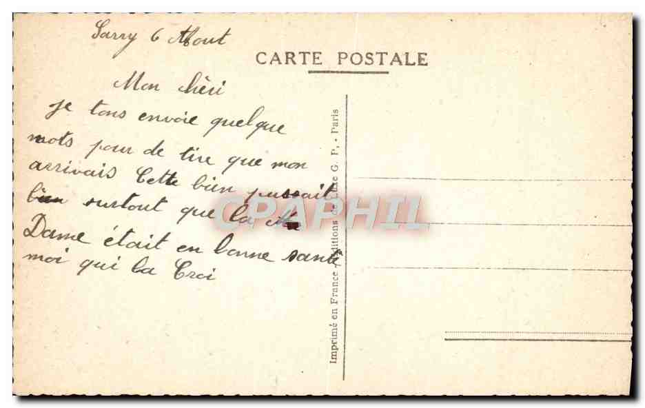 CPA Fantaisie Femme Fleurs  — Rückseite