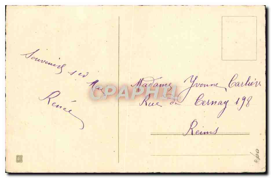 CPA Fantaisie Fleurs Muguet  — Verso