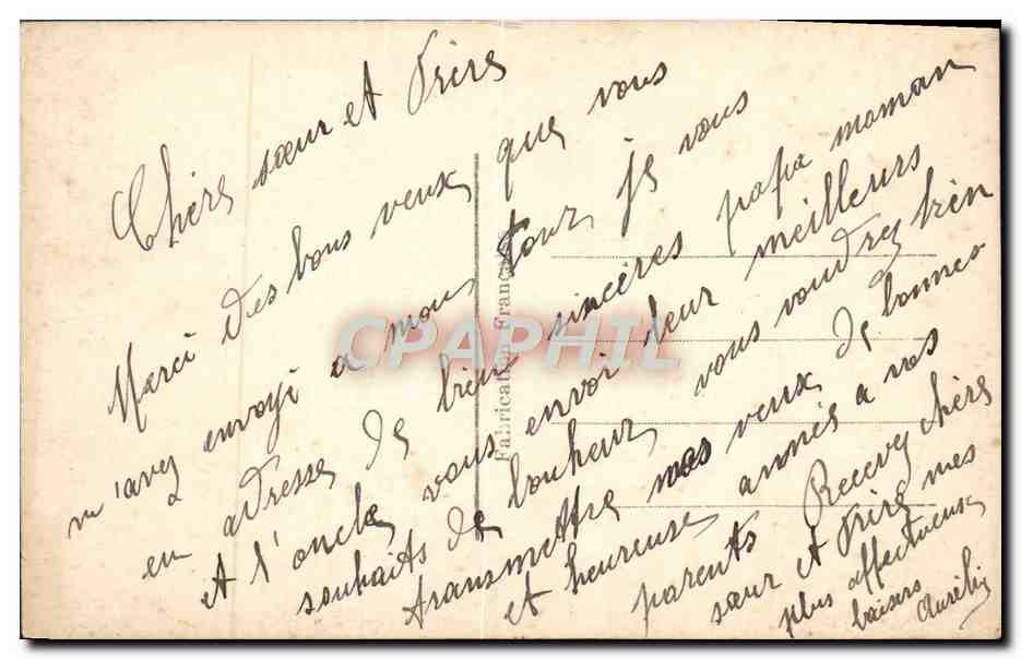 CPA Fantaisie Femme — Rückseite