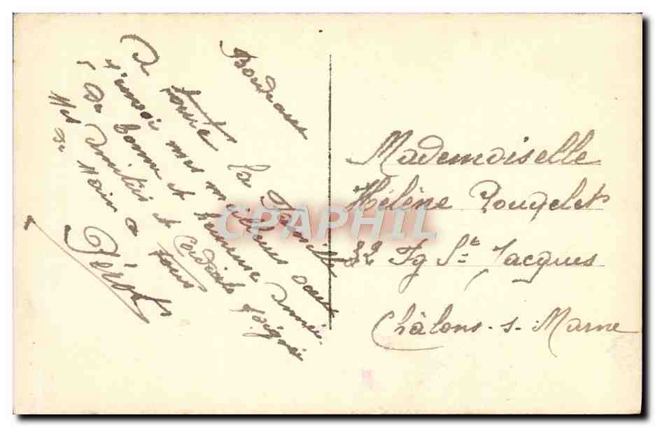 CPA Fantaisie Fleurs — Verso