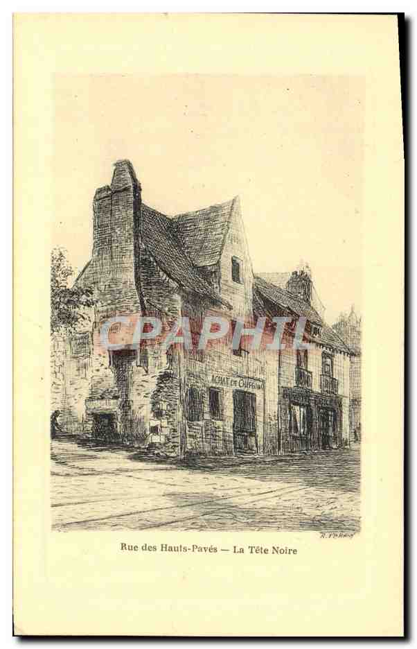 CPA Rue des Hauts Paves La Tete Noire 