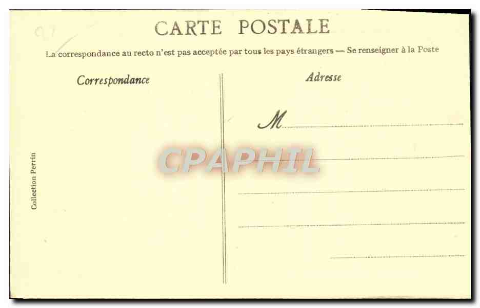 CPA Rue des Hauts Paves La Tete Noire  — Rückseite