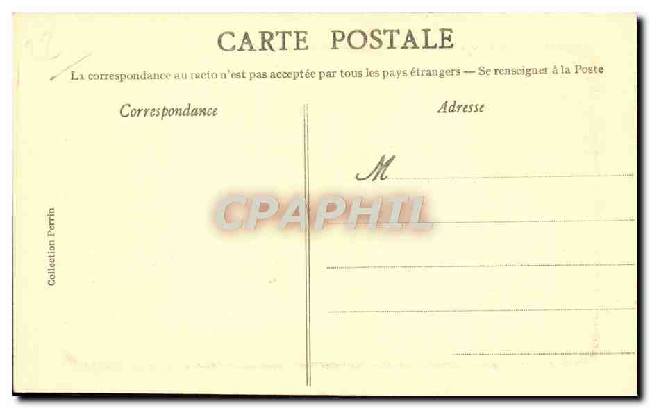 CPA Rue du Chapeau Rouge Tourelle du 16eme — Rückseite
