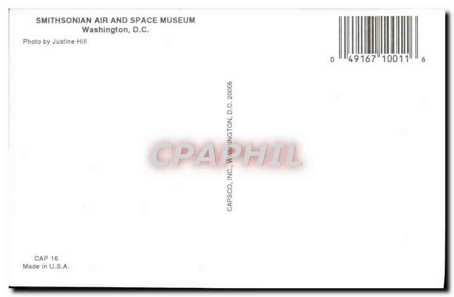 CPM Washington DC Smithsonian Air and space museum — Rückseite