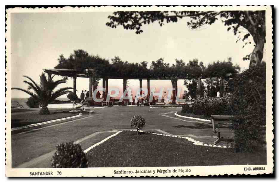 CPA Santander Sardinero Jardines Pergola de Piquio