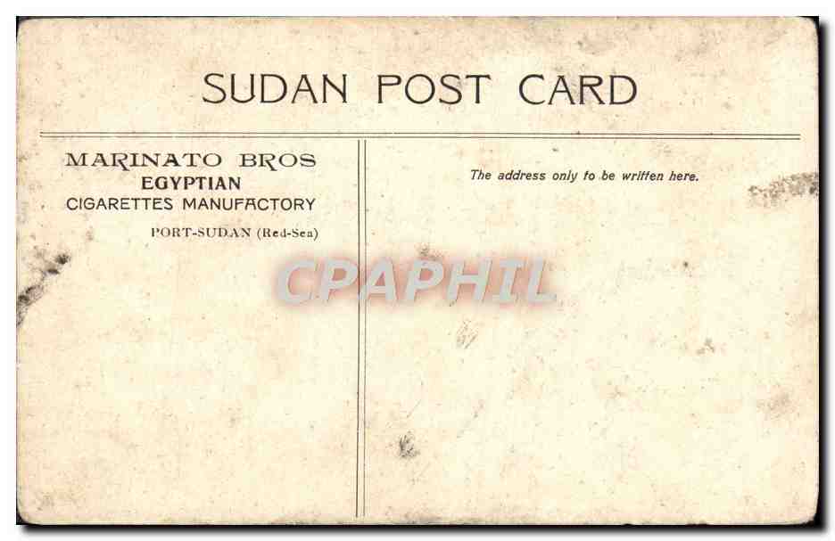 CPA View of Suakin Port Sudan — Rückseite