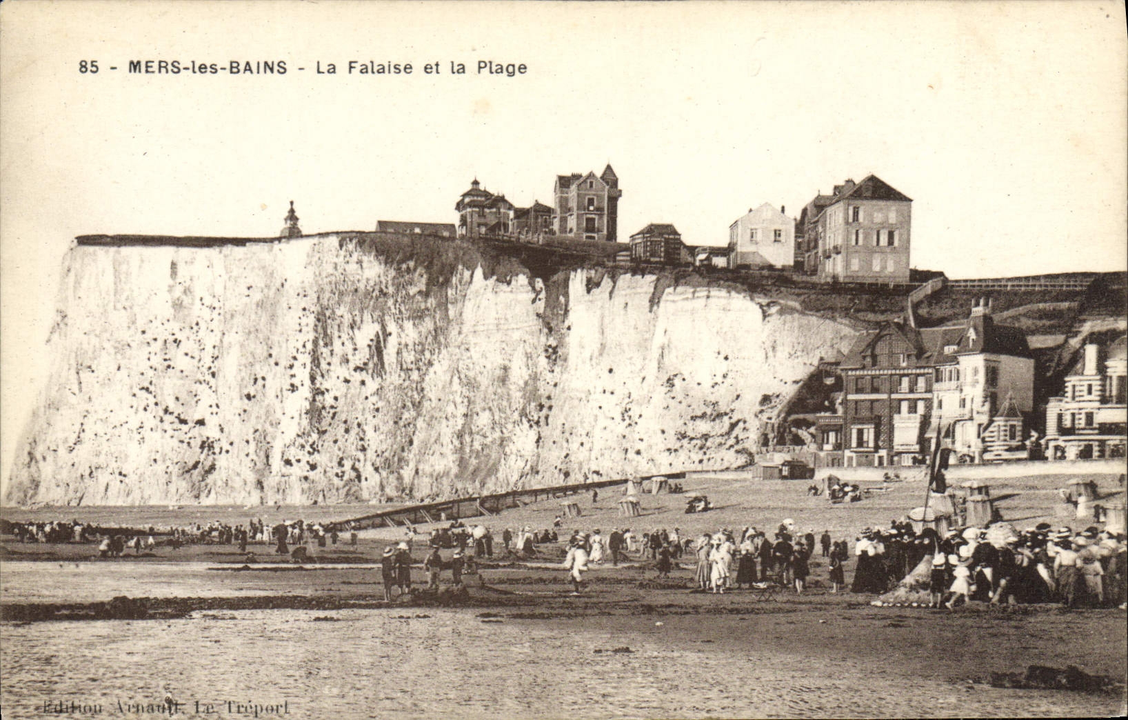 MERS-les-BAINS - La Falaise et la Plage — Édition Avenault, Le Tréport