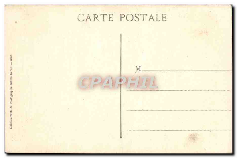 CPA Cannes Theoule Rochers Bord de Mer Route de la Corniche d'Or — Rückseite