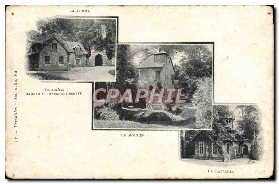 CPA Versailles Hameau de Marie Antoinette Le moulin La laiterie