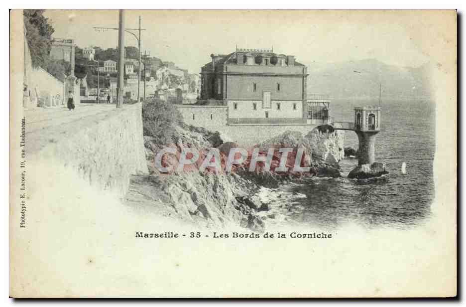 CPA Marseille Les bords de la corniche 