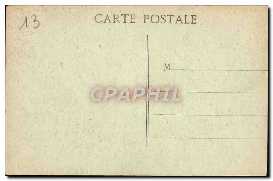 CPA Marseille Rue Noailles Tramway — Verso