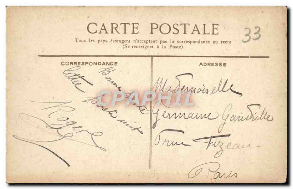 CPA Bordeaux Vue Generale des Quais des Salinieres Bateaux — Verso
