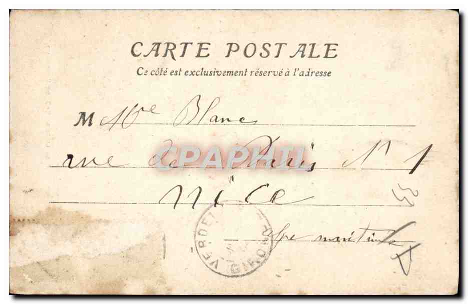 CPA Verdelais Clocher Et Portique De L'Eglise ND de Verdelais  — Back