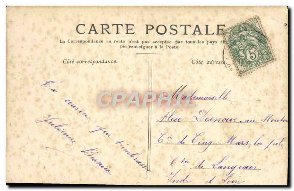 CPA Versailles Petit Trianon La laiterie  — Verso