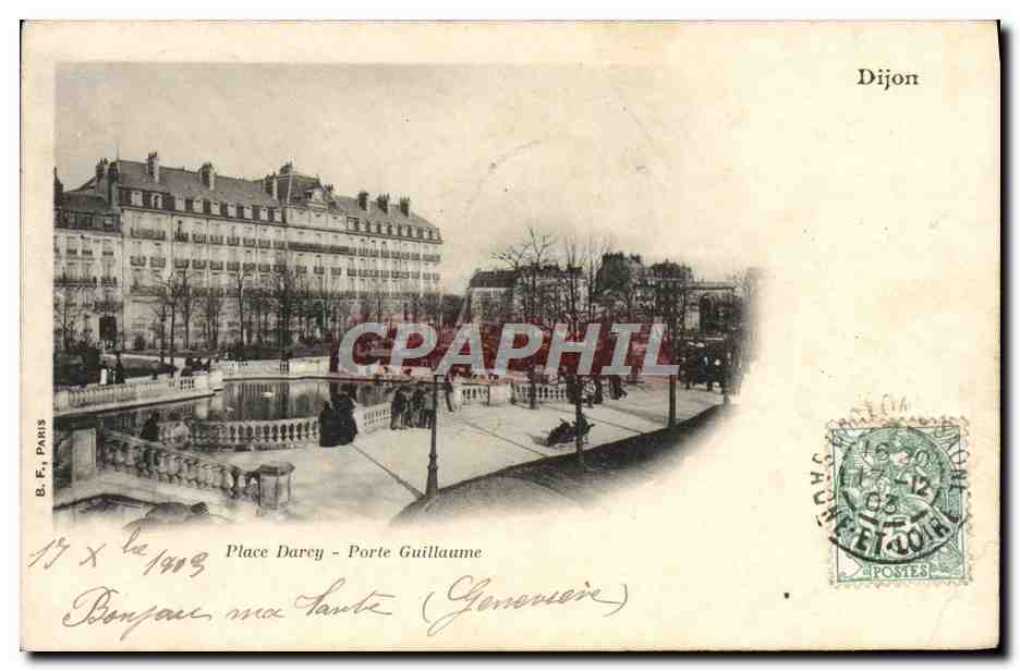 CPA Place Darcy Porte Guillaume Dijon 