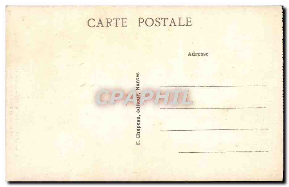 CPA Nantes Cour du Chateau des Ducs de Bretagne Entree de la Tour de la Couronne d'or — Verso